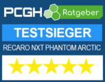 Siegel PCGH - Testsieger RECARO Nxt Phantom Arctic